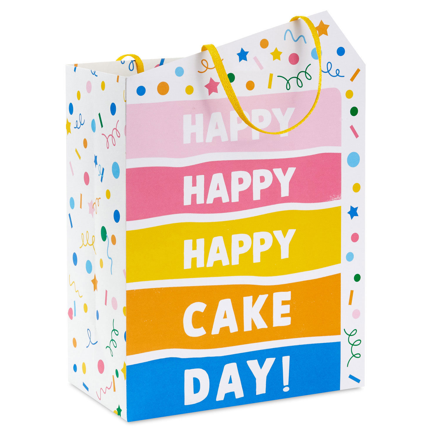 9.6" Happy Cake Day Medium Birthday Gift Bag