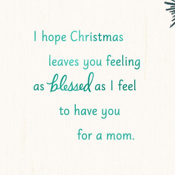 You're an Example of Faith Christmas Card for Mom, , large image number 3