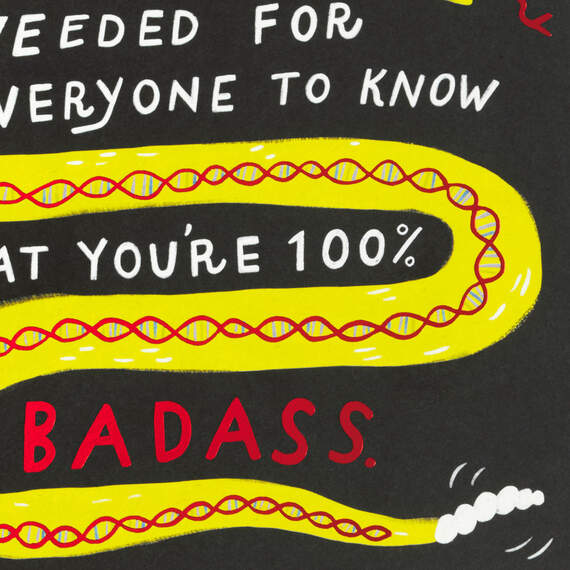 You're 100% Badass Birthday Card, , large image number 4