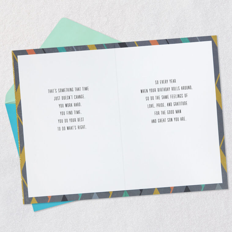 Good Man, Great Son Birthday Card for Son, , large image number 4