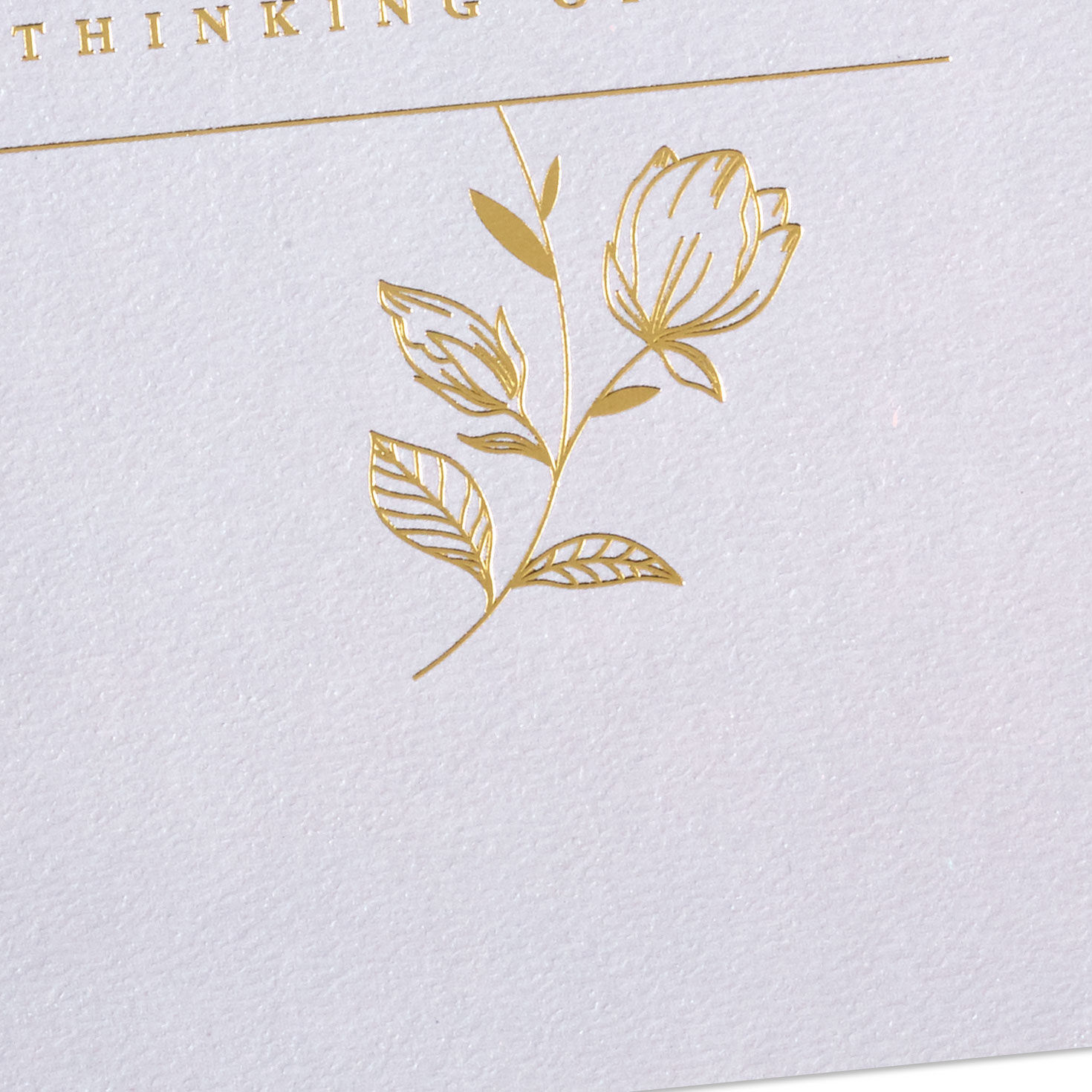 Gold Hummingbird Thinking of You Card Card Front Detail image number 4
