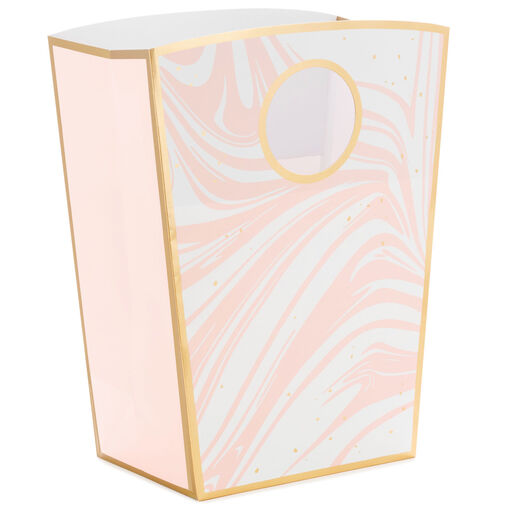 12.5" Pink Marble Large Gift Bag, 