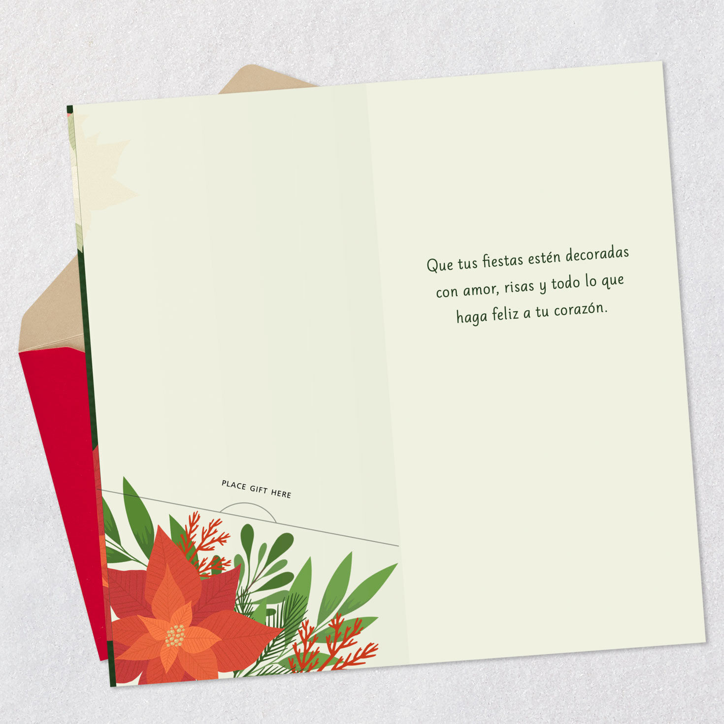 Love, Laughter and Happiness Spanish-Language Money Holder Christmas Card, , large image number 4