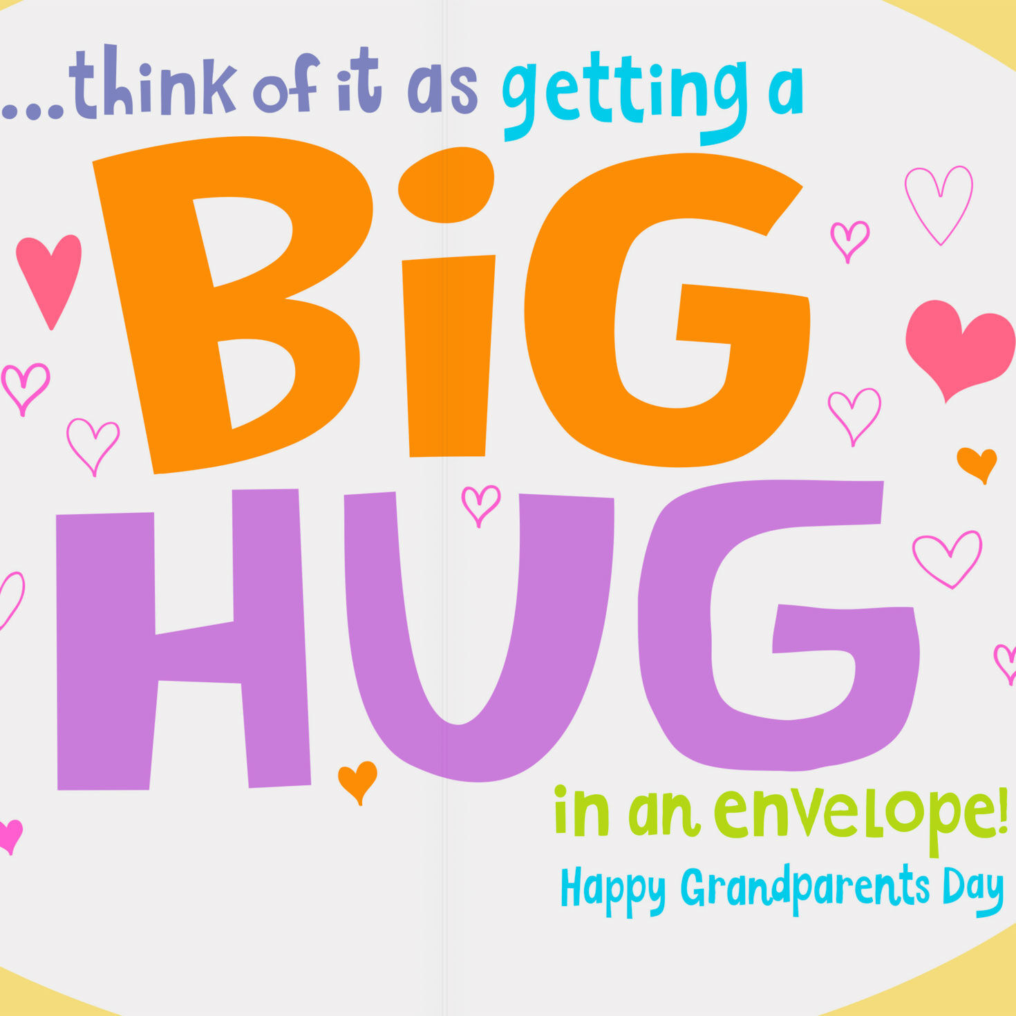 Purple and Green Grandparents Day Card for Great-Grandpa Sentiment image number 2
