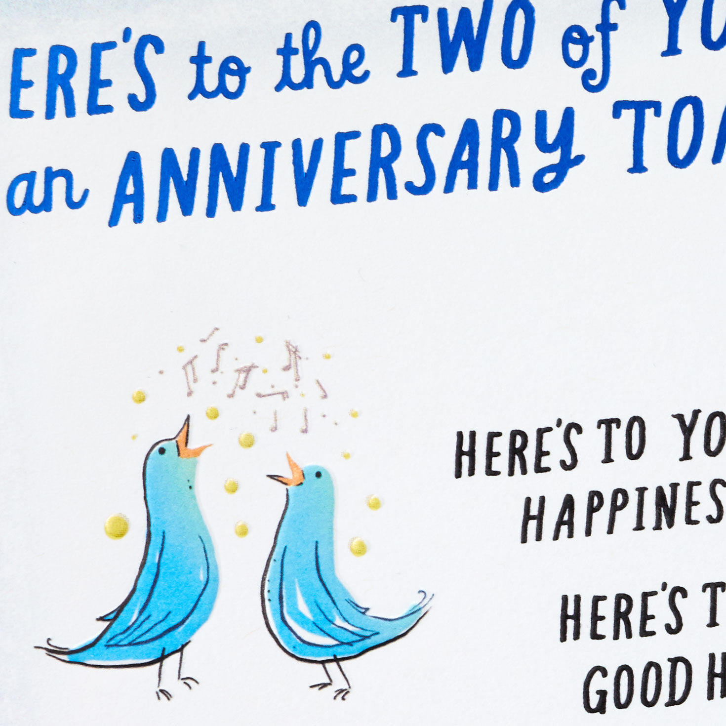 Birds and Champagne Anniversary Card  image number 5