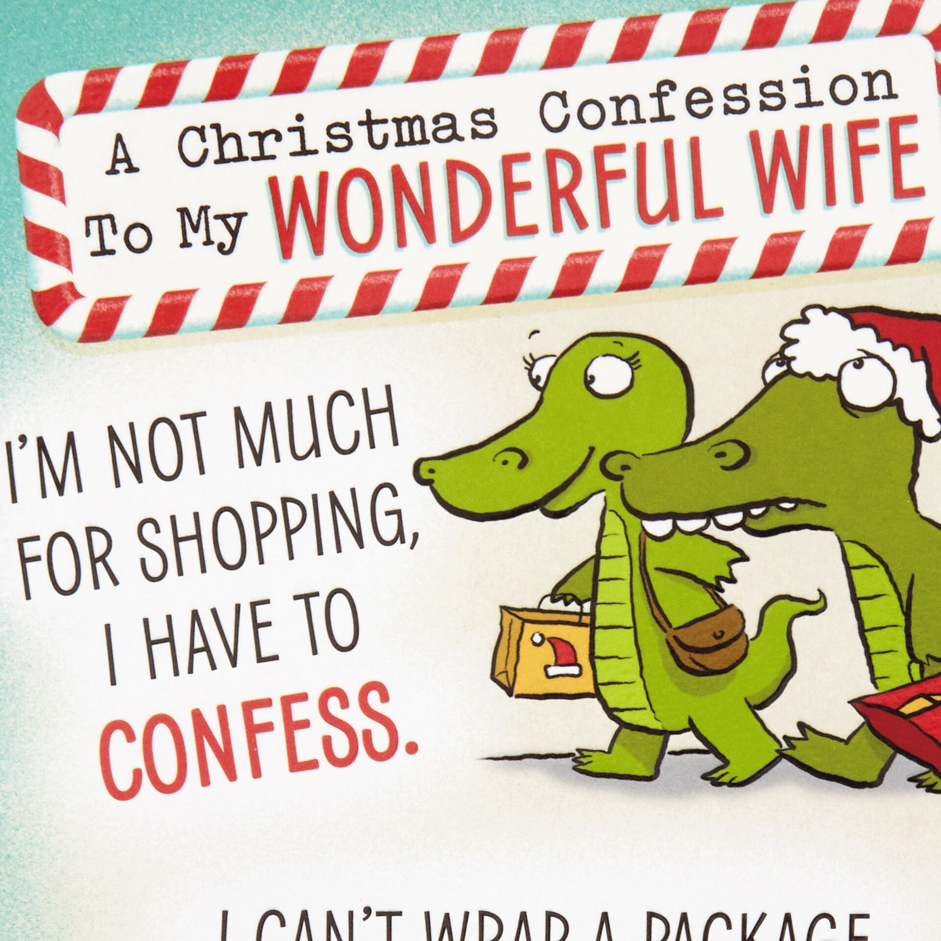 Christmas Card for Wife from Hallmark Funny Friends™ Design 