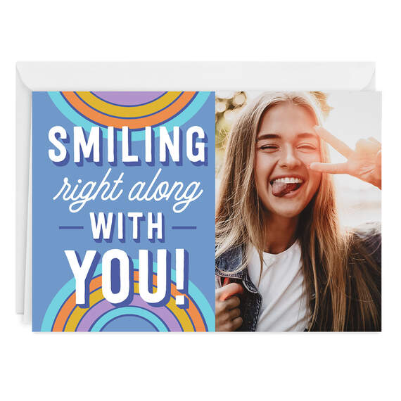 Smiling With You Folded Photo Card