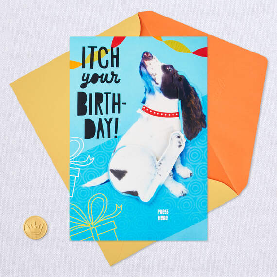 Tail Wag Dog Funny Musical Birthday Card With Motion, , large image number 6