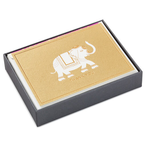 Embellished Elephant Blank Thank-You Notes, Box of 10, 