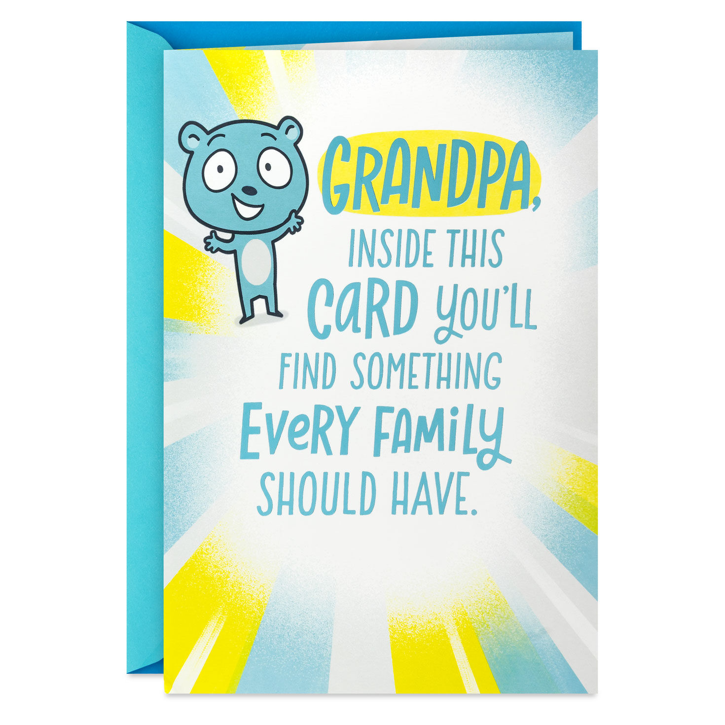 Guess We Just Got Lucky Father's Day Card for Grandpa