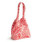 Small Original Tote in Red and White Paisley  image number 3