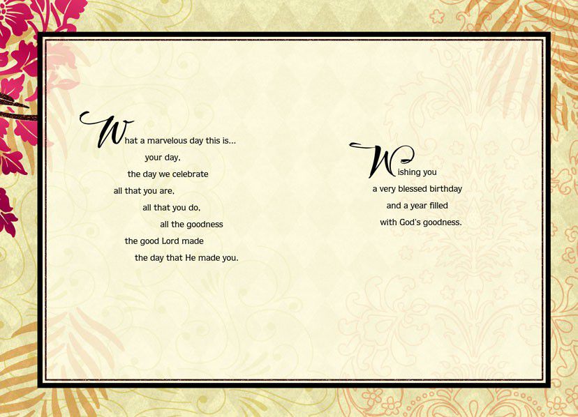 Day the Lord Has Made Religious Birthday Card