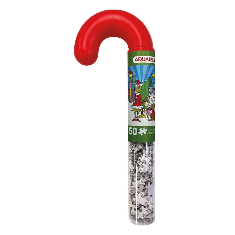 Aquarius Grinch Candy Cane 150-Piece Jigsaw Puzzle
