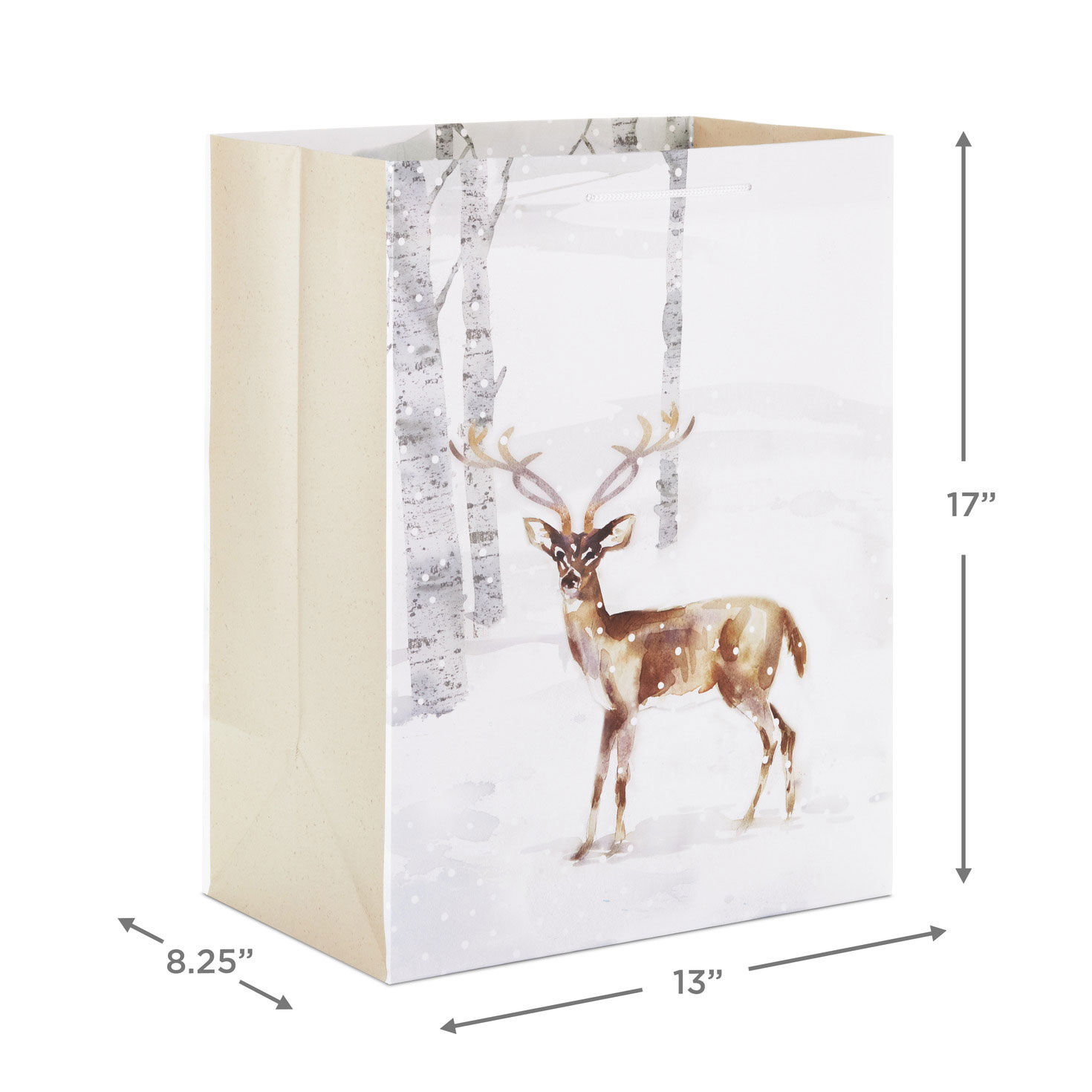 17" Wintry Watercolor 3-Pack Assortment X-Deep Christmas Gift Bags for only USD 14.99 | Hallmark