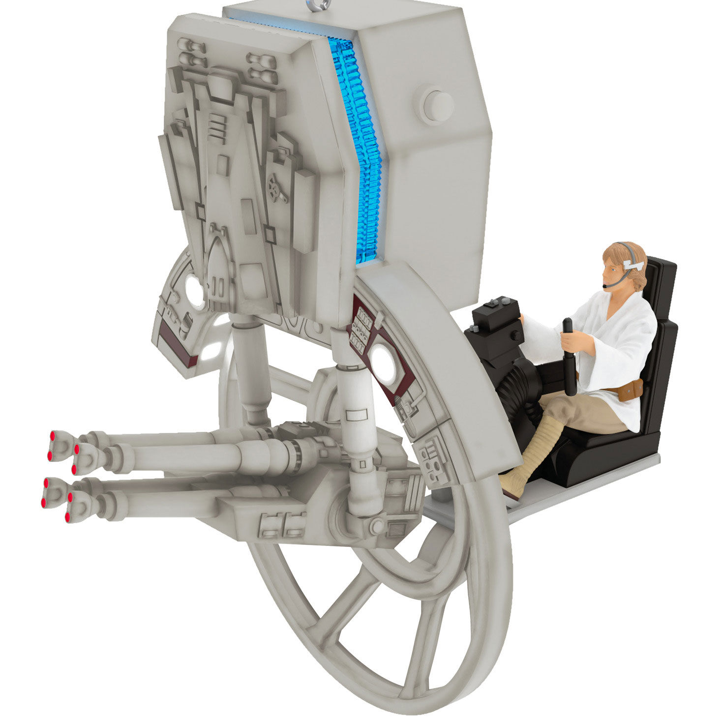 Star Wars Luke Skywalker in Spaceship Seat Ornament closeup view image number 5