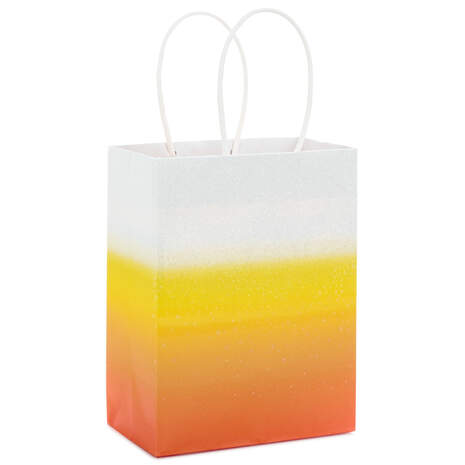 7.8" Ombré Candy Corn Halloween Gift Bag, , large