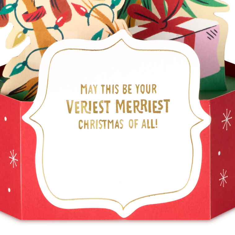 Grinch Santa Pop-up Christmas Card Sentiment image number 3