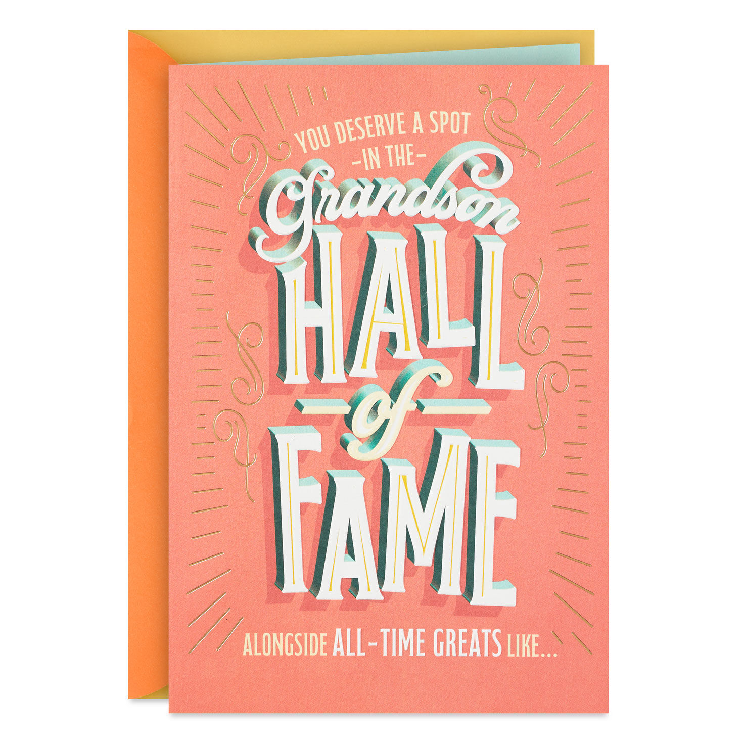 A Spot in the Grandson Hall of Fame Birthday Card for Grandson for only USD 5.99 | Hallmark