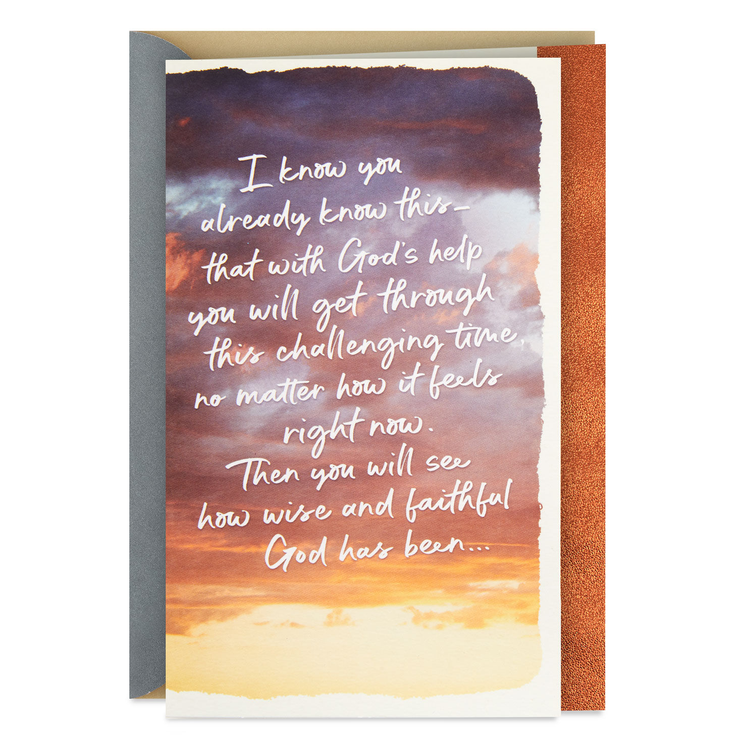 God Has Made You Strong Religious Encouragement Card