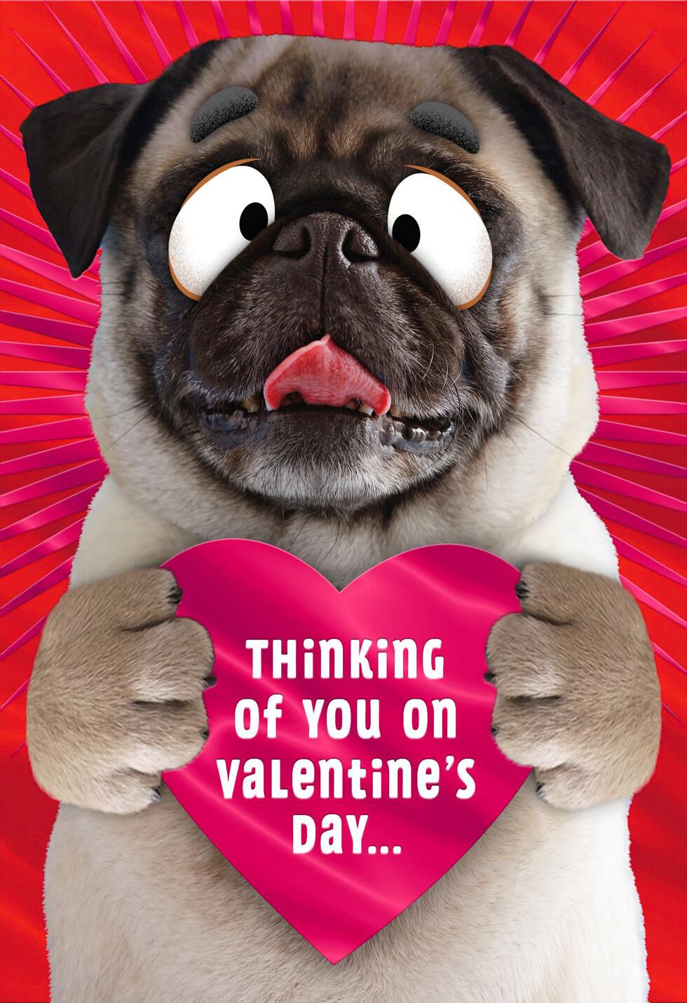 Smoochy Pooch Funny Pop-Up Valentine's Day Card