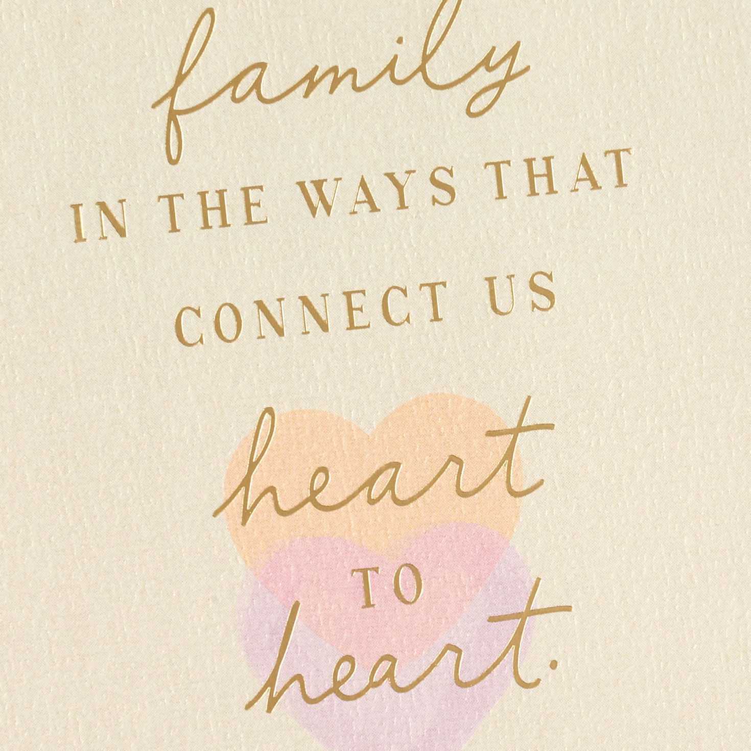 Pastel Hearts Like Family Mother's Day Card  image number 4