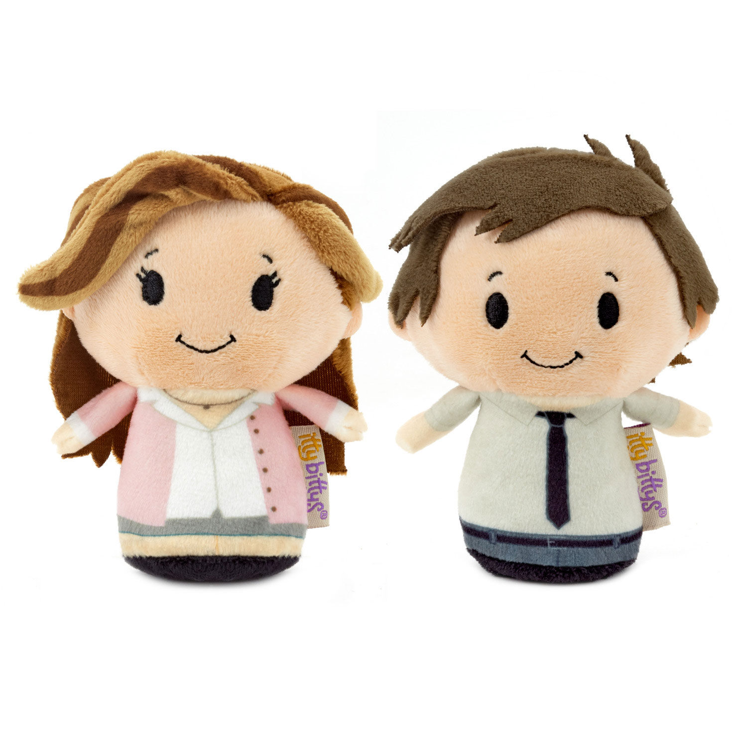 itty bittys&reg; The Office Jim and Pam Plush, Set of 2, , large image number 1