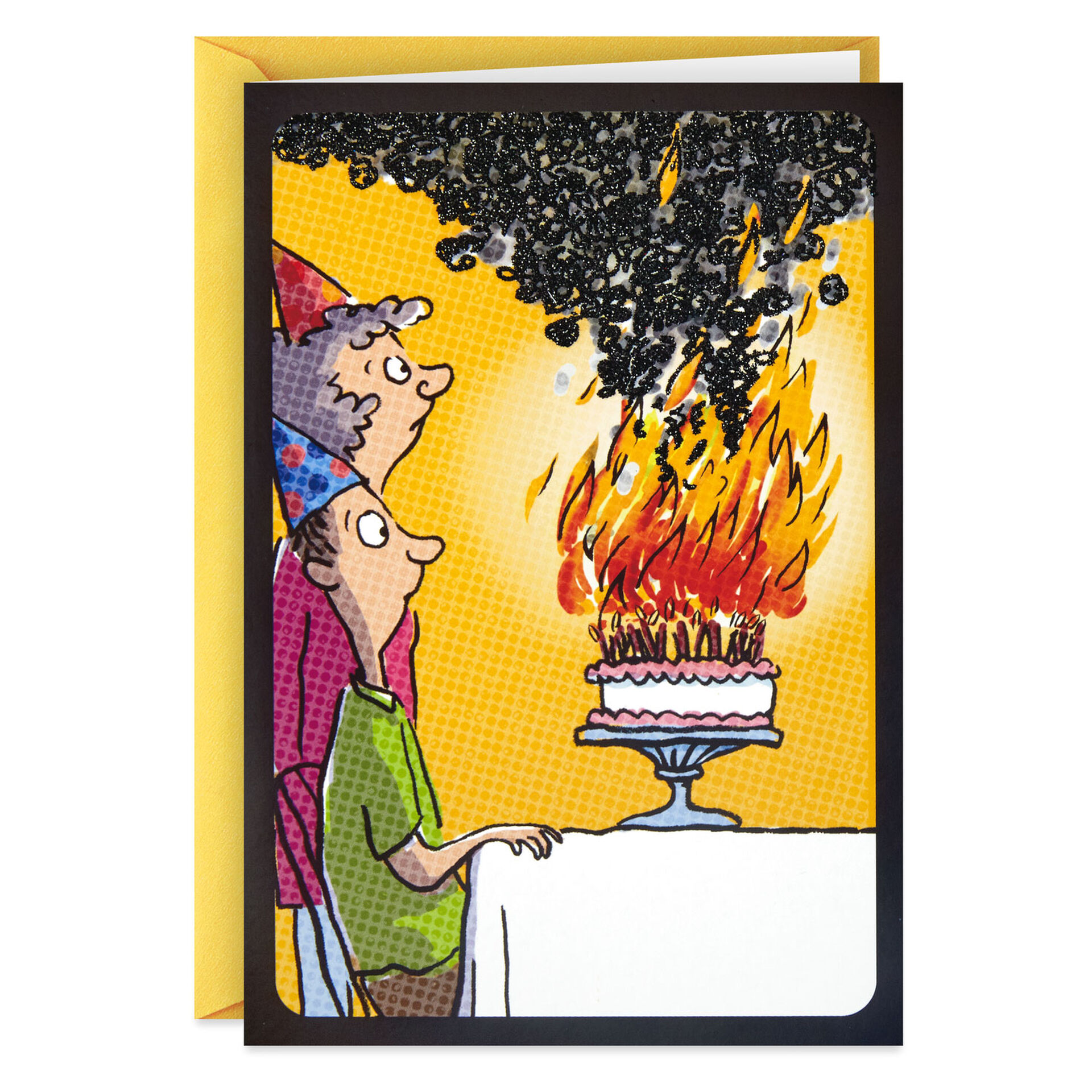 Birthday Candle Three-Alarm Fire Funny Birthday Card - Greeting Cards ...