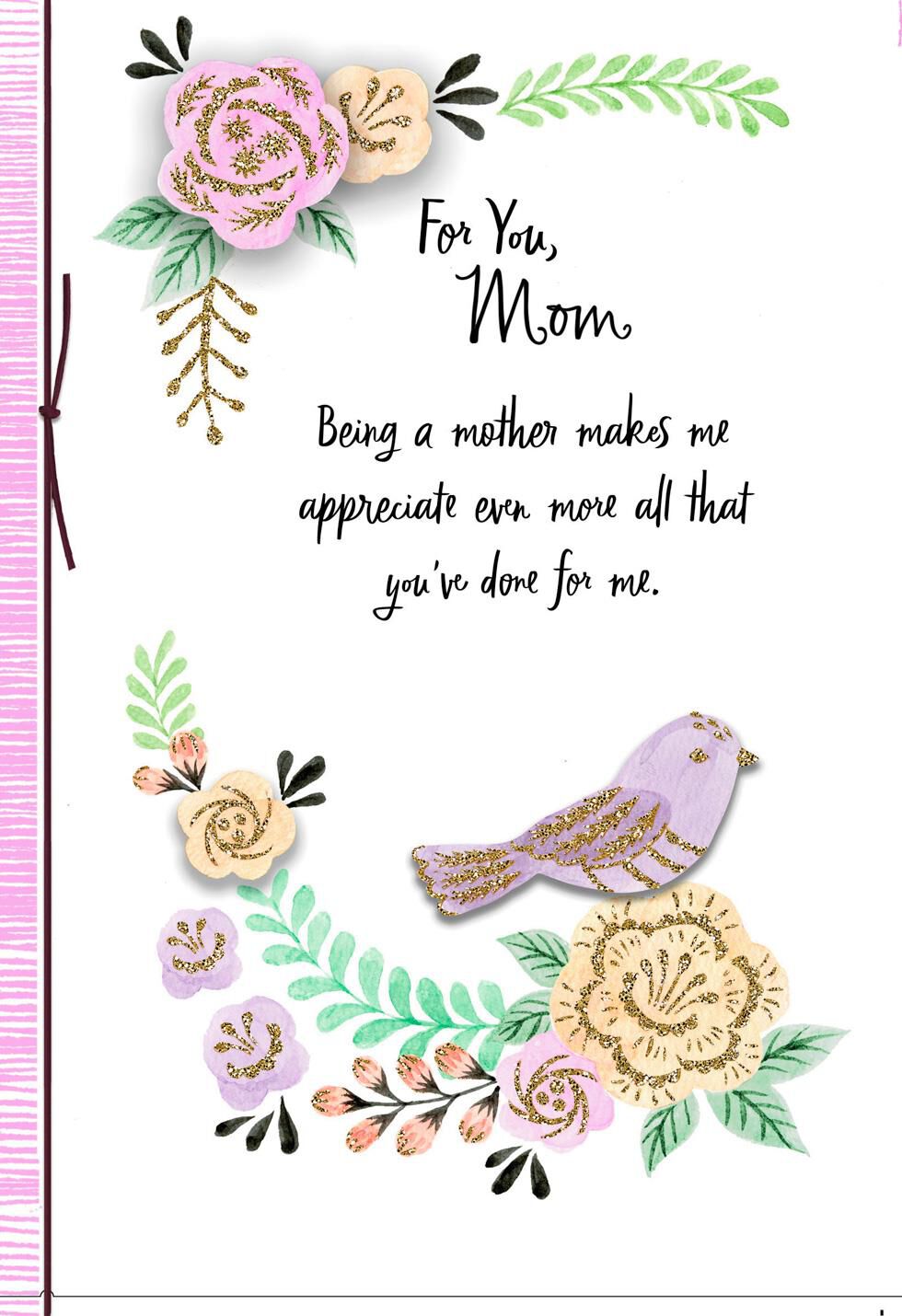 Happiness and Love Mother's Day Card From Daughter