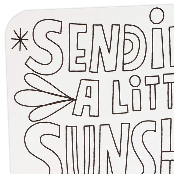 Crayola® Sending Sunshine Thinking of You Coloring Card, , large image number 4