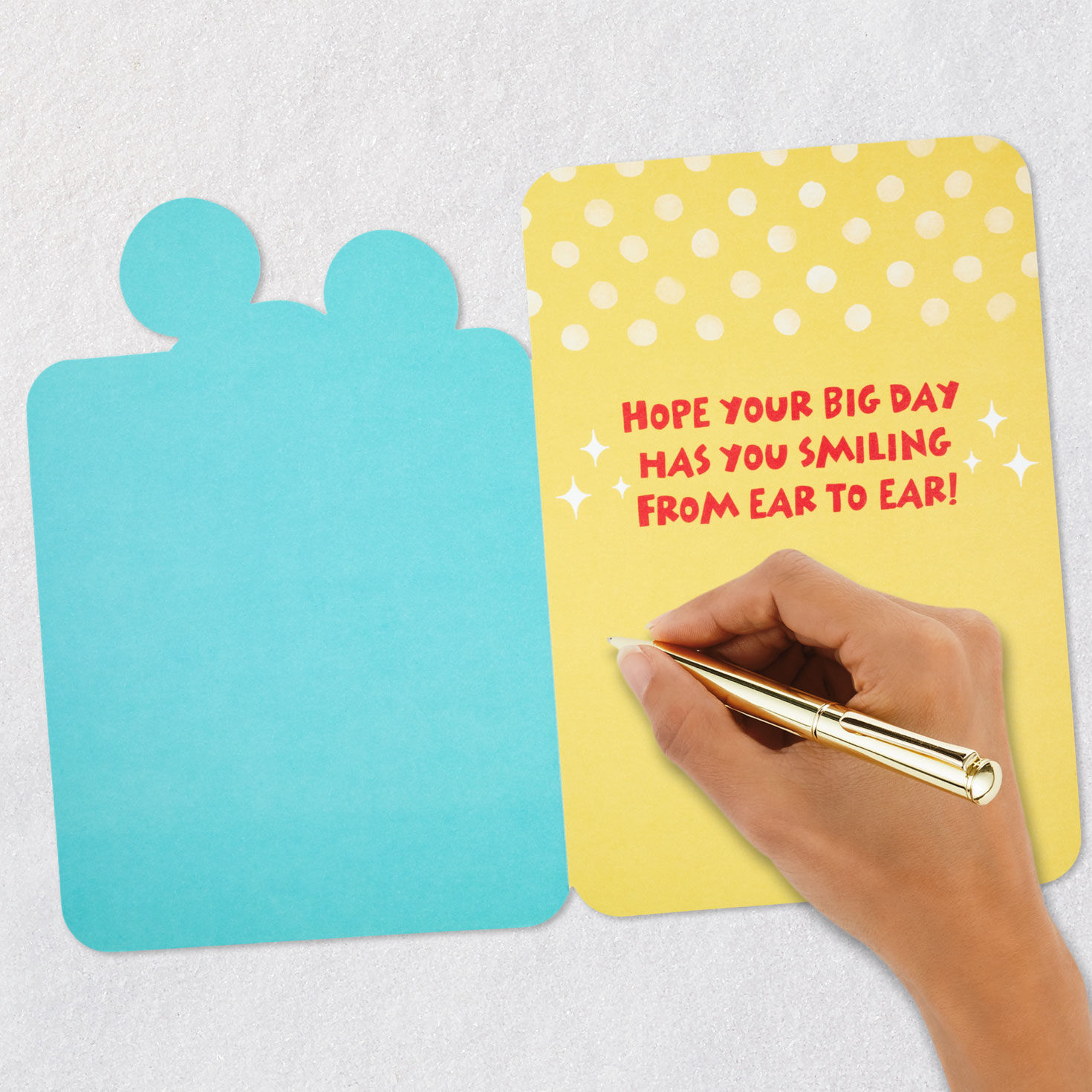 Disney Mickey Mouse Smiling From Ear to Ear Birthday Card, , large image number 6