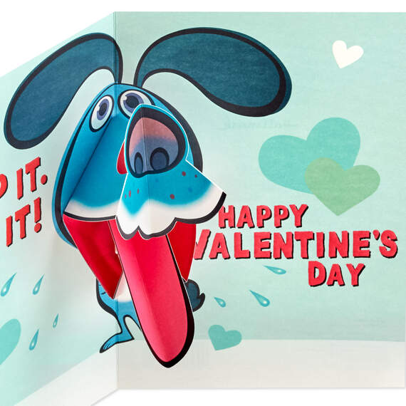 We Make a Great Team Funny Pop-Up Valentine's Day Card From Dog, , large image number 6
