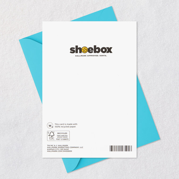 Cactus With Balloons Funny Encouragement Card Card Back with Envelope image number 7