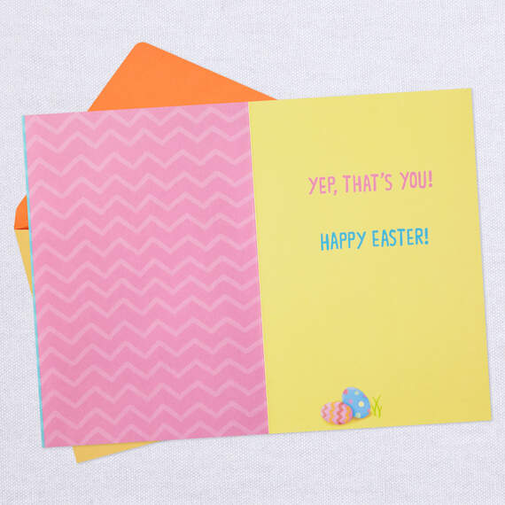 Cute Fuzzy Bunny Easter Card, , large image number 3