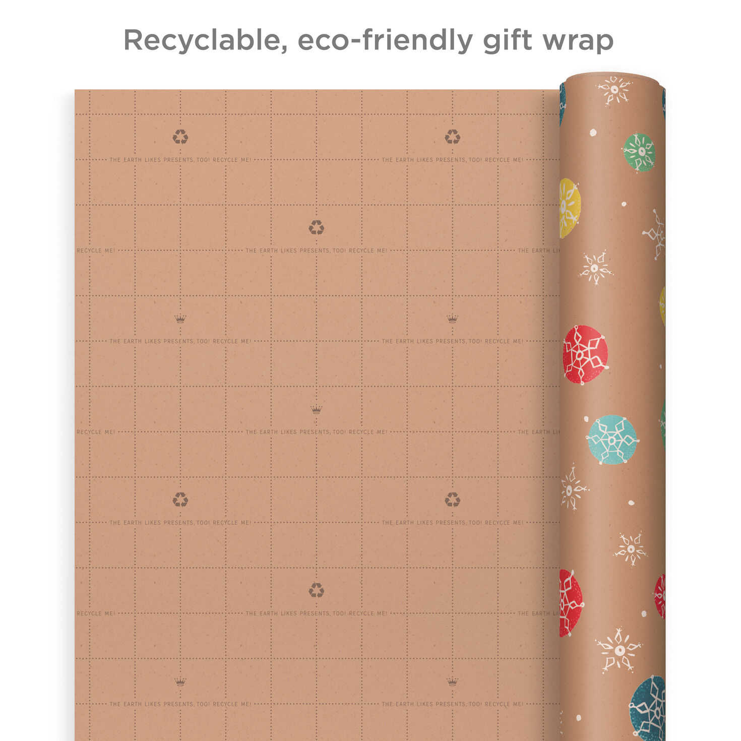 Bright Kraft 3-Pack Christmas Wrapping Paper  image number 5