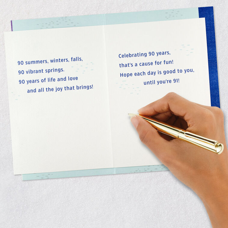 Life, Love and All the Joy 90th Birthday Card, , large image number 7