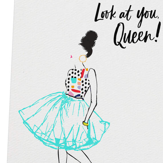 Look at You Queen! Birthday Card, , large image number 4