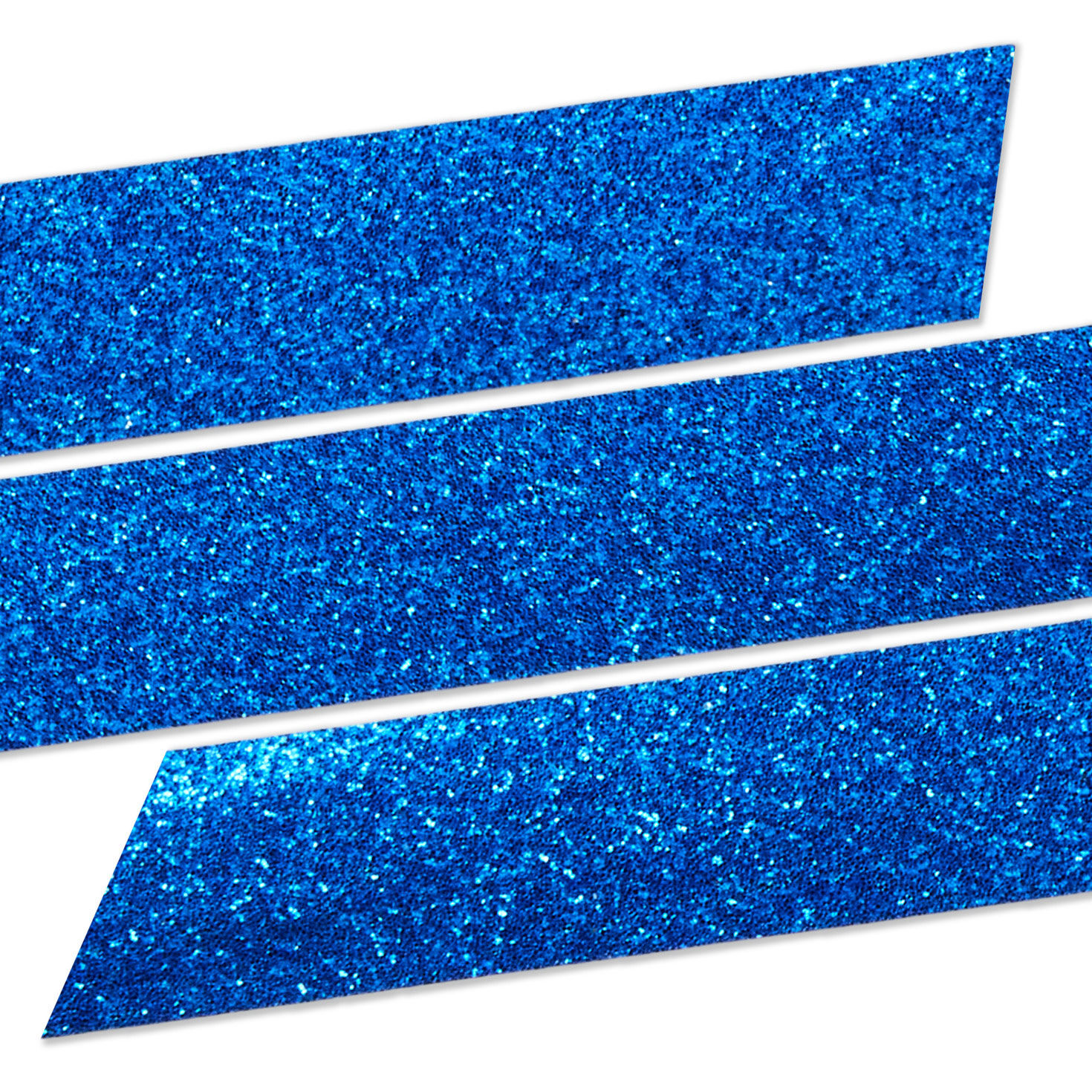 Sparkly Blue Ribbon on Spool upclose view image number 4