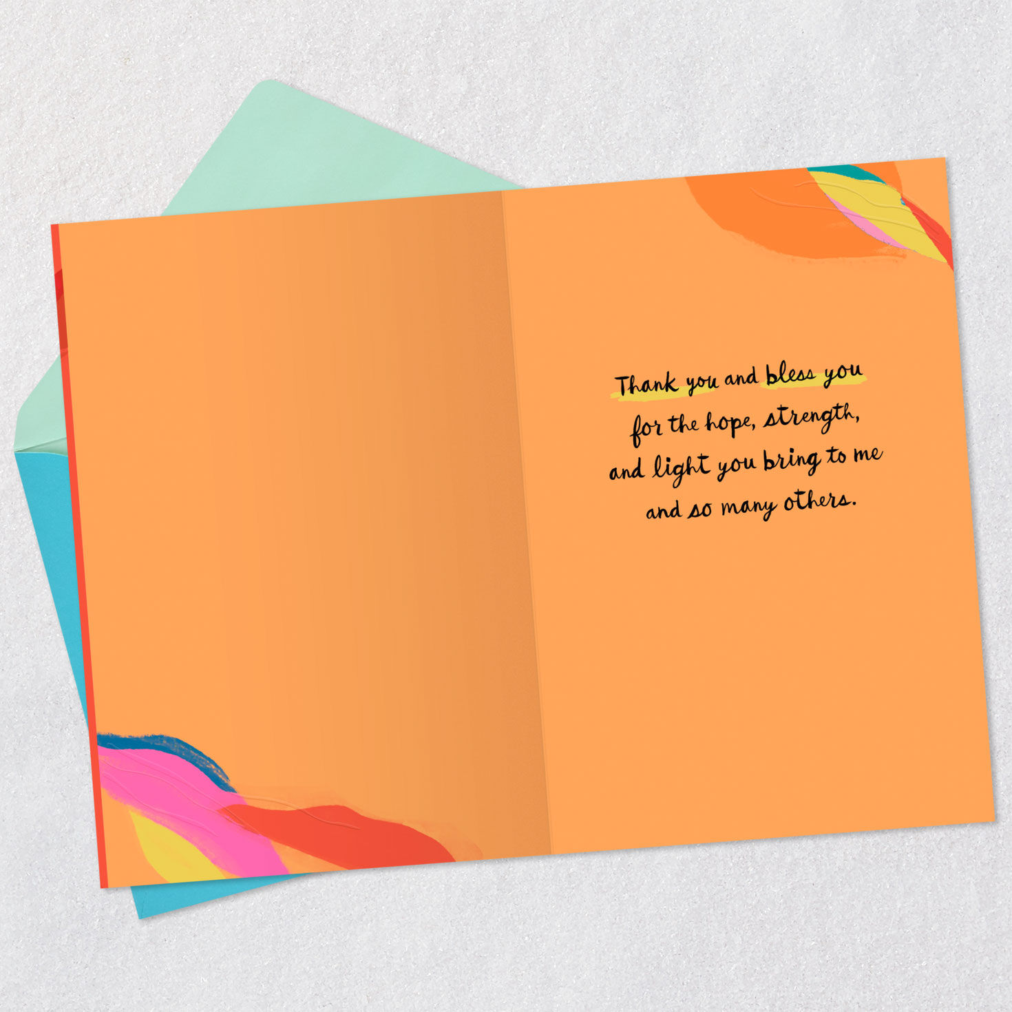 Grateful for Your Hope, Strength and Light Thank-You Card, , large image number 3
