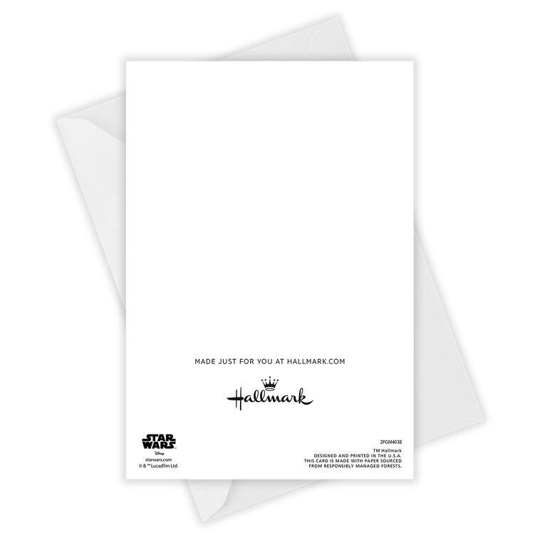 May the 4th Lightsabers Personalized Card Open Card with Envelope indicating personalization image number 4