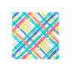 Bright Pastel Plaid Dinner Napkins, Set of 16