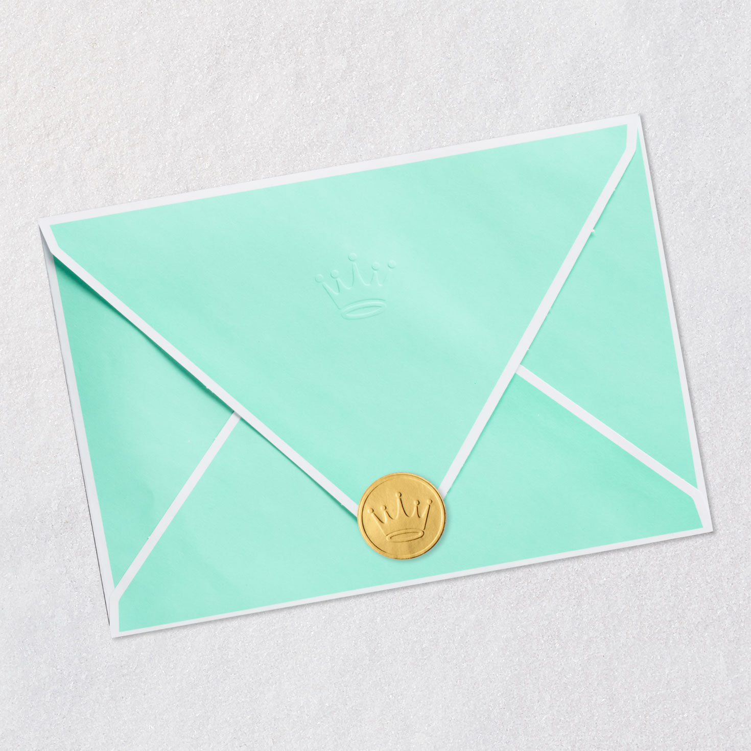 Heart-Shaped Waffle Paper Craft Mother's Day Card Envelope Back with Seal image number 8