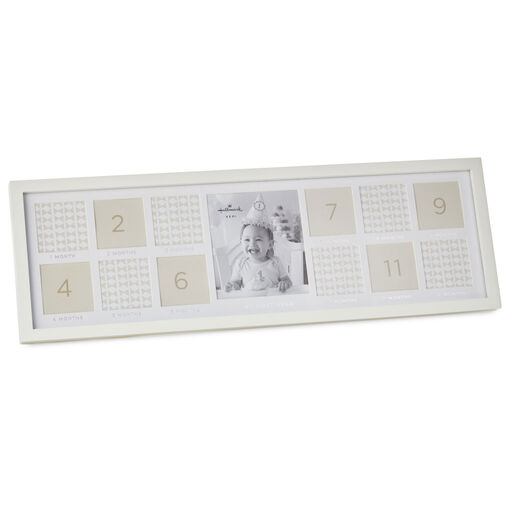 My First Year Photo Collage Wood Picture Frame, 