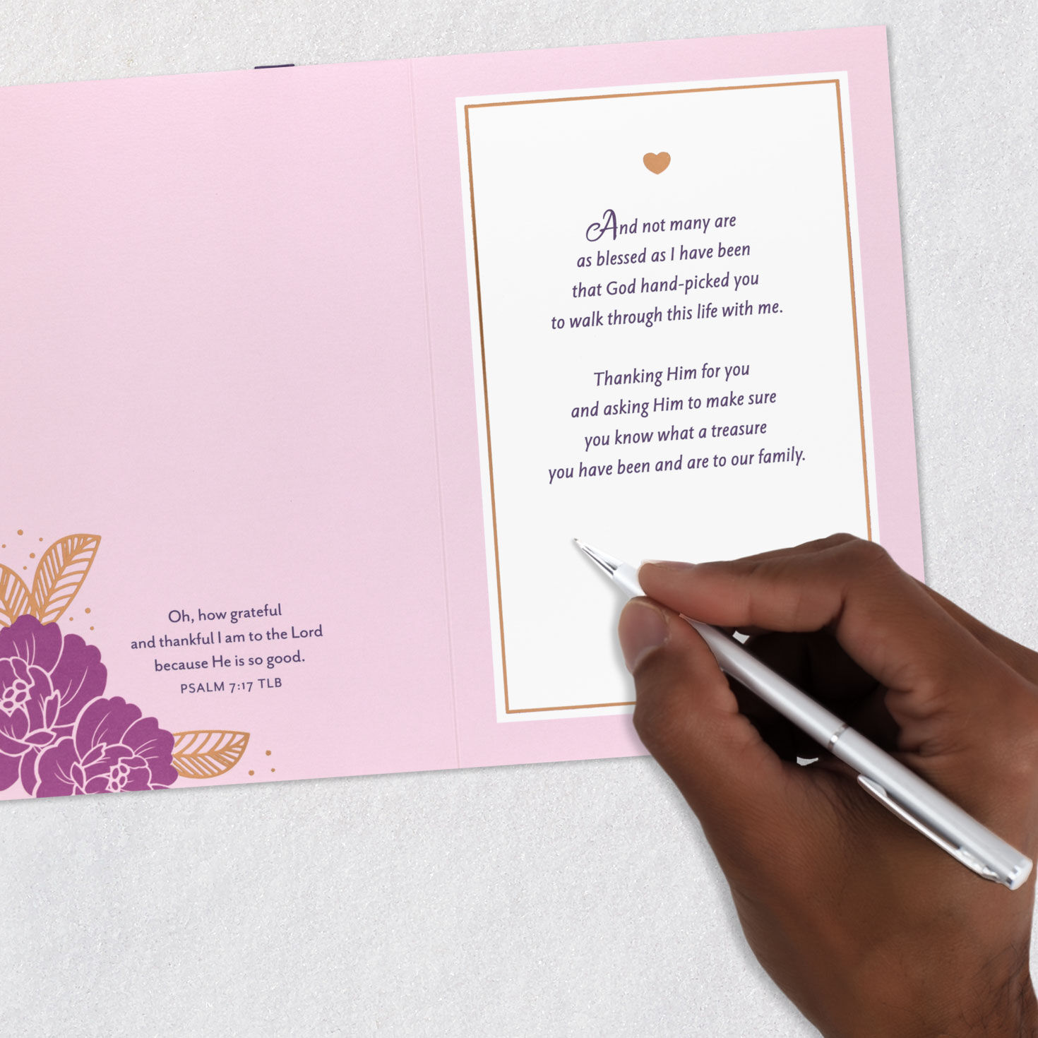 Mother and Child on Beach Mom Mother's Day Card signing card image number 7