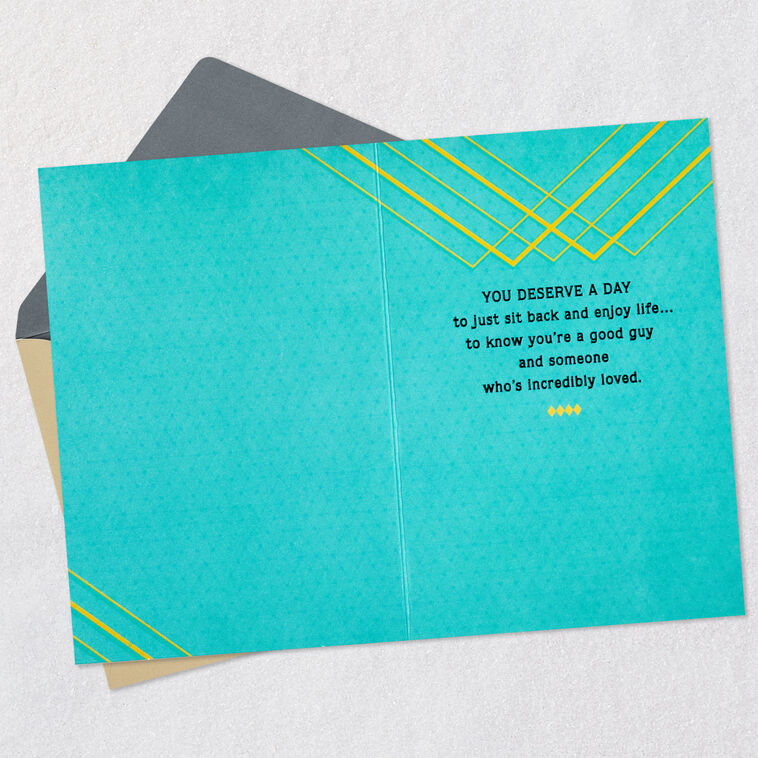 Sit Back and Enjoy Life Birthday Card for Brother-in-Law, , large image number 3