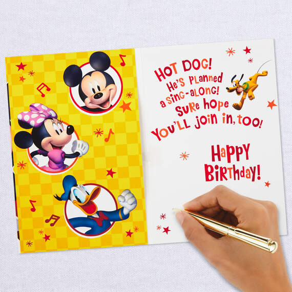 Disney Mickey Mouse Hot Dog Musical Birthday Card, , large image number 6