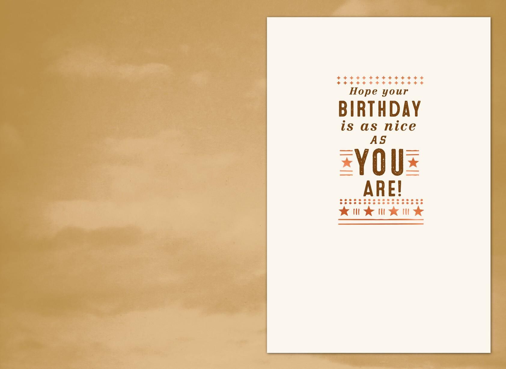 Sky Birthday Card for Boss