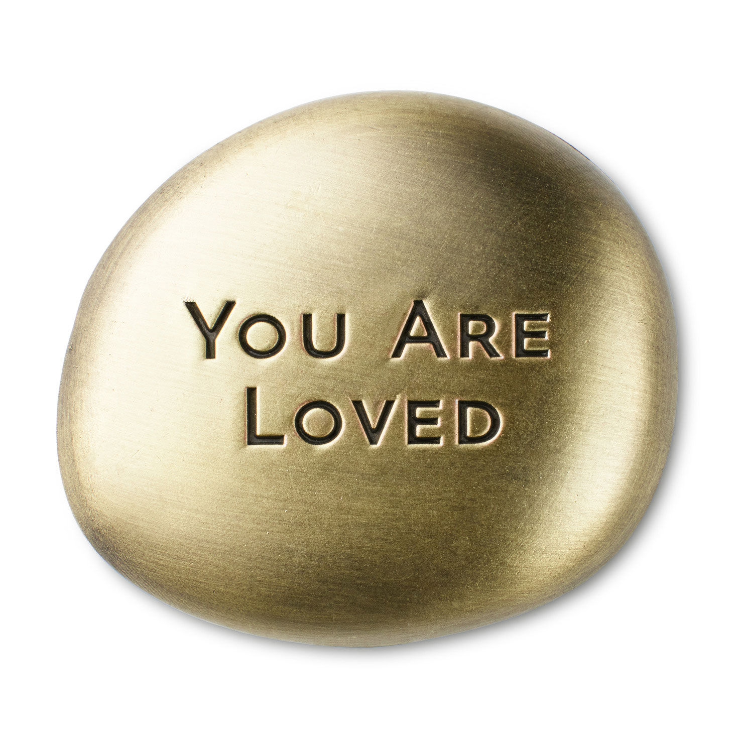 You Are Loved Antiqued Metal Pocket Token