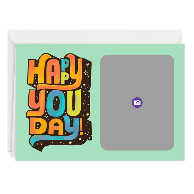 Personalized Happy You Day Fun Lettering Photo Card  image number 3