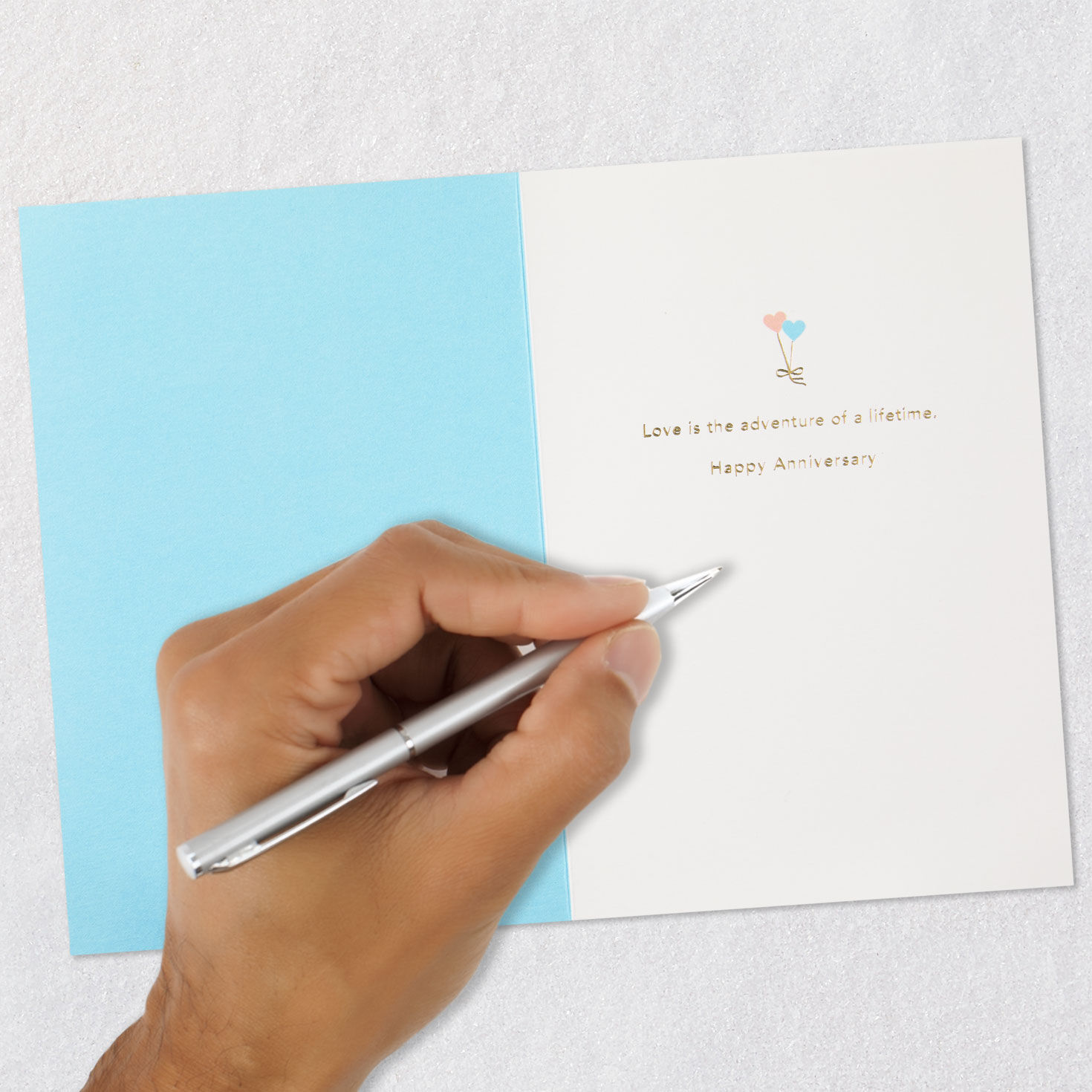 Up Balloon Bouquet Signature Anniversary Card Signing card image number 7