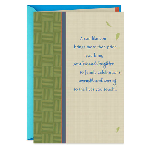 You Bring Pride and Happiness Father's Day Card for Son, 